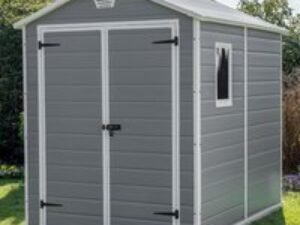 6' x 8' Keter Manor Plastic Garden Shed (1.86m x 2.37m)