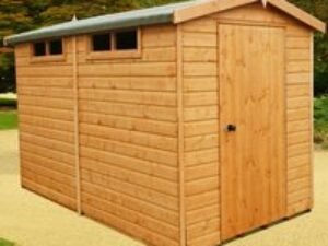 8' x 10' Shire Premium Security Apex Wooden Garden Shed (2.39m x 2.99m)