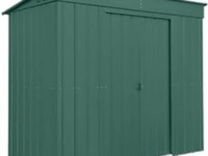 8' x 4' Globel Heritage Green Pent Metal Shed (2.42m x 1.24m)