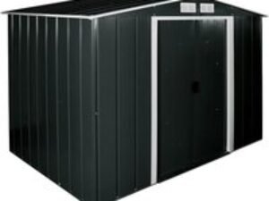 8' x 6' Sapphire Apex Anthracite Metal Shed (2.62m x 1.82m)