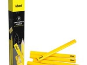 Advent Carpenter Pencils + Sharpener Pack of 10