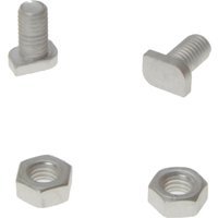 ALM GH003 Aluminium Cropped Head Bolts and Nuts Pack of 20