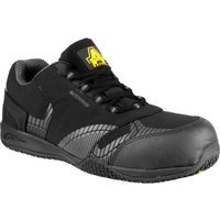 Amblers Safety FS29C Waterproof Metal Free Non Leather Safety Trainer Black Size 8