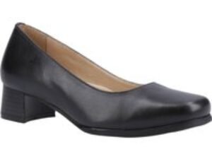 Amblers Walford Ladies Shoes Wide Fit Court Black Size 3