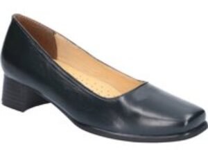 Amblers Walford Ladies Shoes Wide Fit Court Navy Size 5