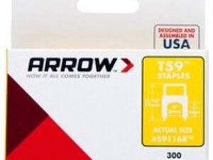 Arrow T59 Insulated Staples 6mm Clear Pack of 300