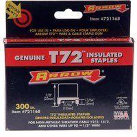 Arrow T72 Insulated Staples for Hard Wood 5mm Pack of 300