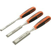 Bahco 424 3 Piece Bevel Edge Wood Chisel Set