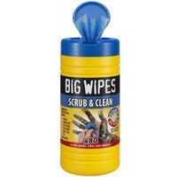 Big Wipes Heavy-Duty Antiviral Scrub & Clean Wipes tub of 80