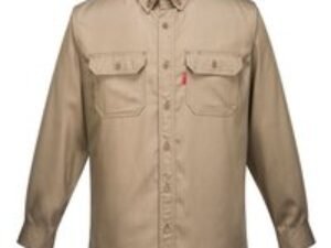 Biz Flame 88/12 Flame Resistant Shirt Khaki M