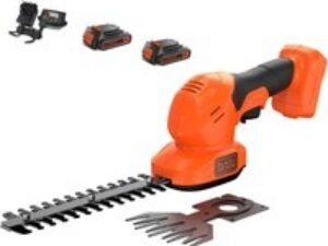 Black and Decker BCSS18 18v Cordless Shrub Shears 2 x 2ah Li-ion Charger