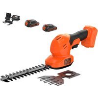 Black and Decker BCSS18 18v Cordless Shrub Shears 2 x 2ah Li-ion Charger