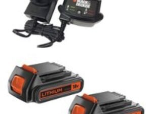 Black and Decker Genuine 18v Twin Li-ion Battery and Charger Pack 2ah