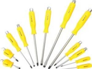 BlueSpot 12 Piece Hex Bolster Slotted and Pozi Screwdriver Set