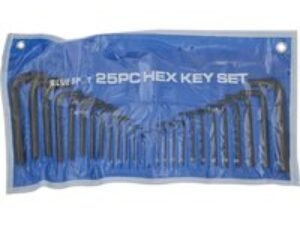 BlueSpot 25 Piece Hexagon Allen Key Pouch Set Metric and Imperial
