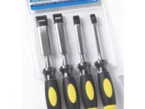 BlueSpot 4 Piece Wood Chisel Set Metric