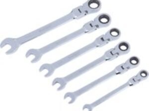 BlueSpot 6 Piece Flexible Head Ratchet Spanner Set