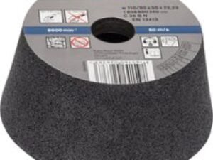Bosch Conical Abrasive Cup Wheel for Stone 110mm 36g