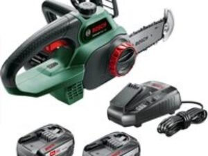 Bosch UNIVERSALCHAIN P4A 18v Cordless Chainsaw 200mm 2 x 6ah Li-ion Charger