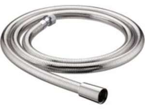 Bristan HOS 175CNE02 C 1.75m Cone to Nut Lrg Bore Shower Hose Easy Clean Chrome