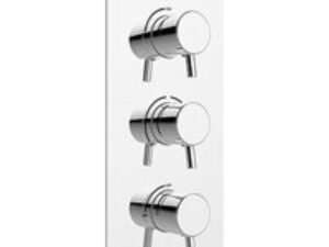 Bristan PM2 SHC3STP C Prism Recessed Thermostatic Dual Control Shower Valve with Two Integral Stopcocks Chrome