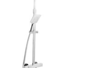 Bristan QD SHXDIVFF C Quadrato Exposed Fixed Head Bar Shower with Diverter & Kit