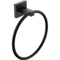 Bristan SQ RING BLK Square Towel Ring Brass Black