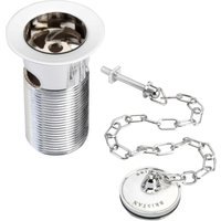 Bristan W BASIN01 C Traditional Basin Waste with Porcelain Plug Slotted