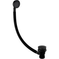 Bristan W BATH03 Round Clicker Bath Waste Black with Overflow