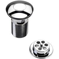 Bristan W BATH05 C Round Push Button Bath Waste Slotted C