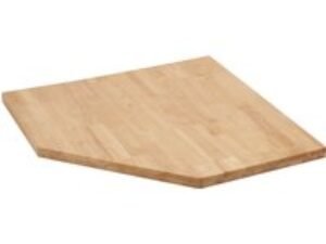 Bunker Modular Hardwood Worktop for Corner Cabinet 0.86m