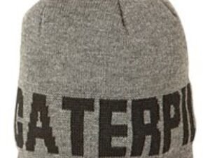 Caterpillar Branded Beanie Cap Grey One Size