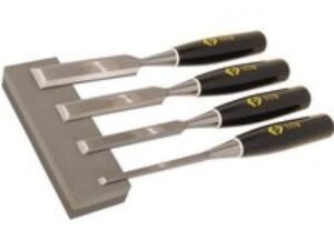 CK 4 Piece Bevel Edge Wood Chisel Set and Sharpening Stone