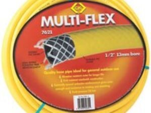 CK Multi Flex Garden Hose Pipe 1/2" / 12.5mm 30m Yellow