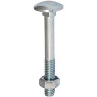 Coach Bolt and Nut Stainless Steel M10 75mm Pack of 3