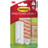 Command Adhesive Strip Wire Backed Picture Hanger White Pack of 1