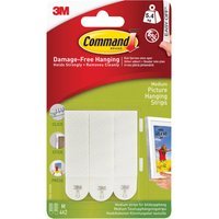 Command Picture Hanging Adhesive Strips White M Pack of 4