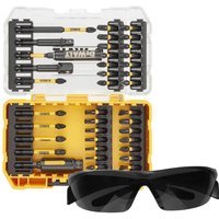 DeWalt 38 Piece FlexTorq Screwdriver Bit Set and Safety Glasses