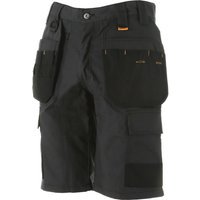 DeWalt Cheverley Ripstop Multi Pocket Work Shorts Grey 38