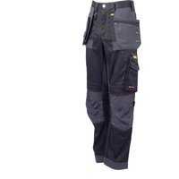 DeWalt Harrison Mens Stretch Work Trousers Black / Grey 36" 33