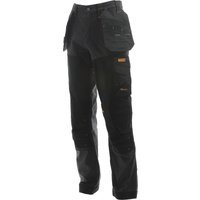 DeWalt Memphis Mens Stretch Work Trousers Grey / Black 34" 29
