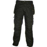 DeWalt Mens Pro Canvas Work Trousers Black 34" 31