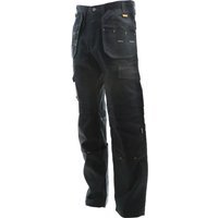 DeWalt Pro Tradesman Knee Pad Holster Trousers Black 42" 33