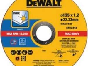 DeWalt Thin Stainless Steel Cutting Disc 125mm Pack of 10