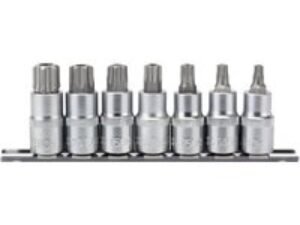 Draper 10 Piece 1/2" Drive Security Torx Socket Bit Set 1/2" 55mm