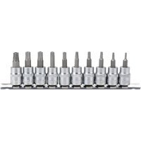 Draper 10 Piece 3/8" Drive Torx Socket Bit Set 3/8" 55mm