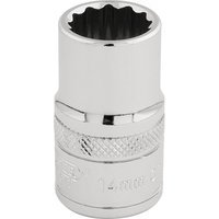 Draper 1/2" Drive Hi Torq Bi Hexagon Socket Metric 1/2" 14mm