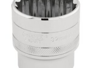 Draper 1/2" Drive Hi Torq Bi Hexagon Socket Metric 1/2" 32mm
