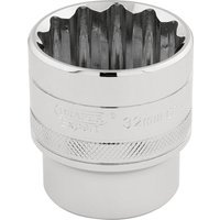 Draper 1/2" Drive Hi Torq Bi Hexagon Socket Metric 1/2" 32mm