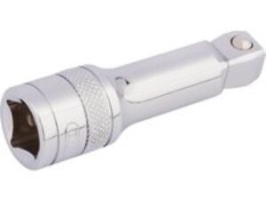 Draper 1/2" Drive Polished Chrome Wobble Socket Extension Bar 1/2" 75mm